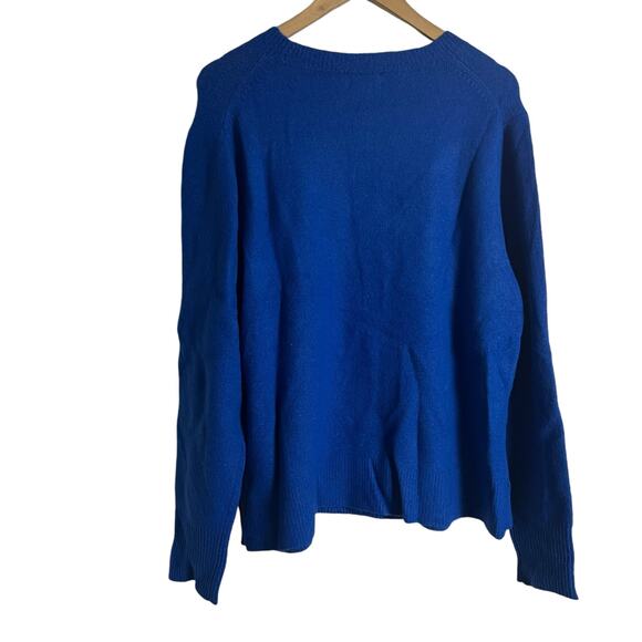 J.Crew Blue Crewneck Long Sleeve Sweater in Extra Soft Yarn Size XL - Picture 6 of 9
